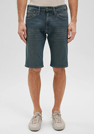 Tim Mavi Black Puslu Mavi Jean Şort 0428487151