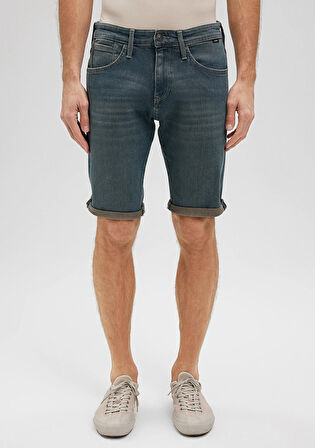 Tim Mavi Black Puslu Mavi Jean Şort 0428487151