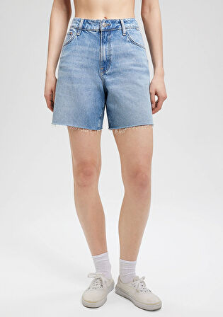 Lidia All Blue Vintage İndigo Mavisi Jean Şort 1410145-87088