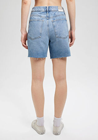 Lidia All Blue Vintage İndigo Mavisi Jean Şort 1410145-87088