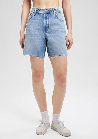 Lidia All Blue Vintage Indigo Mavisi Jean Şort 1410145-87088