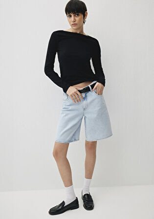 Melina All Blue Buz Mavi Jean Şort 1410144-87087