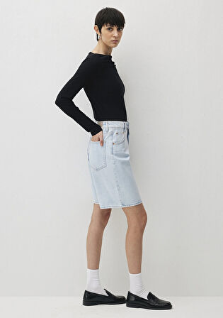 Melina All Blue Buz Mavi Jean Şort 1410144-87087
