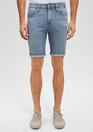 Brian Sporty Puslu Açık Mavi Jean Şort 0418487659