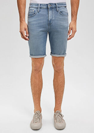 Brian Sporty Puslu Açık Mavi Jean Şort 0418487659
