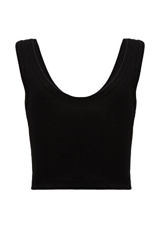 Mavi V Yaka Siyah Basic Atlet 1612375-900