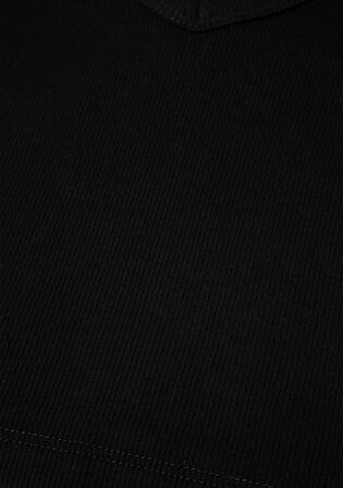 Mavi V Yaka Siyah Basic Atlet 1612375-900