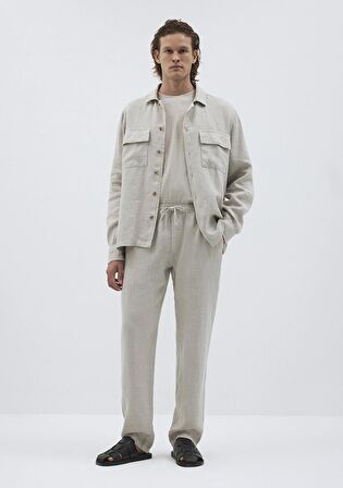 Mavi Keten Jogger Bej Pantolon 0010153-70144