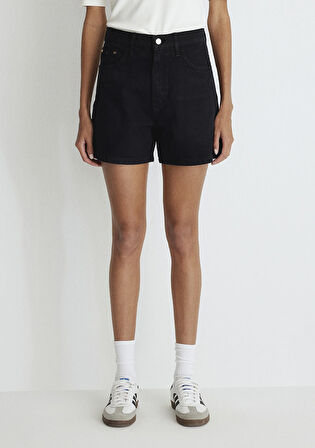 Verna 90lar Siyah Jean Şort 1410059-87084