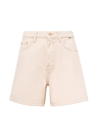 Verna Mavi Premium Krem Jean Şort 1410059-87082