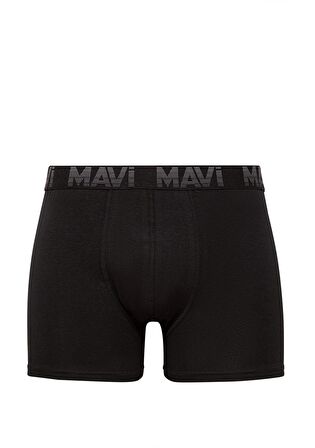 Mavi 3lü Siyah Basic Boxer Seti 0911504-900