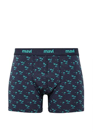 Mavi 3lü Baskılı Lacivert Boxer Seti 0911506-70490