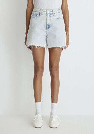 Millie 90lar Buz Mavi Jean Şort 1458987072
