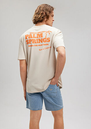 Baskılı Bej Tişört 0612058-70039