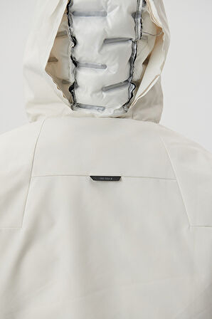 Erkek Kapüşonlu Mont - Bulut Gri | XXL