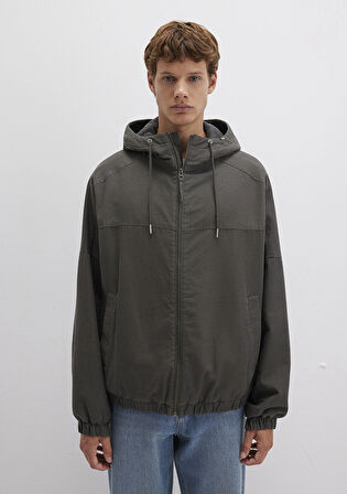 Mavi 0110398-86764 Kapüşonlu Gri Ceket