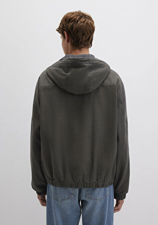 Mavi 0110398-86764 Kapüşonlu Gri Ceket