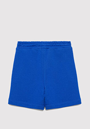 Mavi Logo Baskılı Mavi Şort 6410003-70896