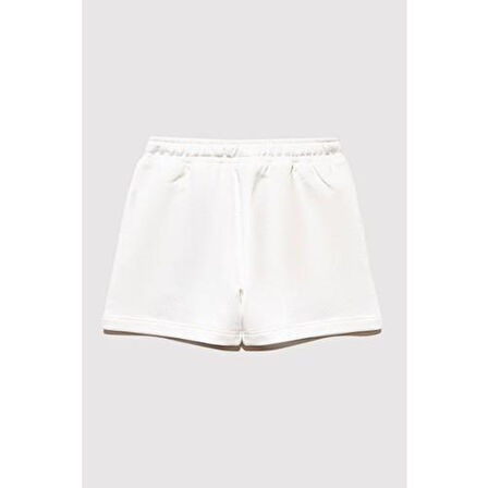 MAVİ BASKILI ÖRME ŞORT