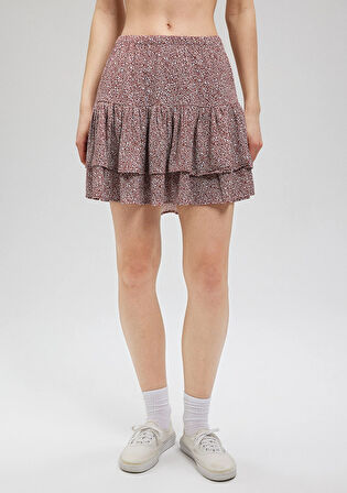 Çiçek Baskılı Etek 1310440-86636