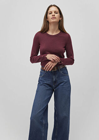 Bisiklet Yaka Bordo Kazak 1710510-70415