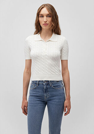 Polo Yaka Beyaz Triko 1710328-70057
