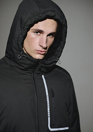 Su İtici Su İtici Siyah Şişme Mont 0110463-900