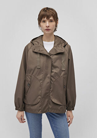 Kapüşonlu Kahverengi Ceket 1110014-82046