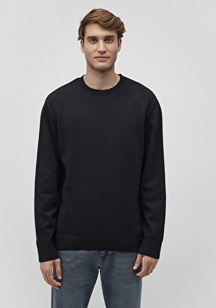 Bisiklet Yaka Siyah Kazak 0710257-900