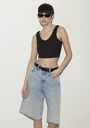 Akira Iconic Açık Mavi Bermuda Jean Şort 1410171-88159