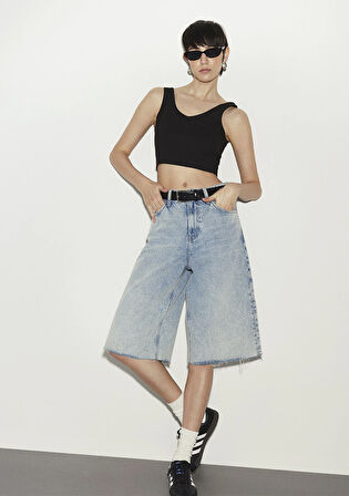 Akira Iconic Açık Mavi Bermuda Jean Şort 1410171-88159
