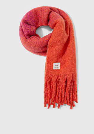 Püsküllü Turuncu Atkı 1912816-33651