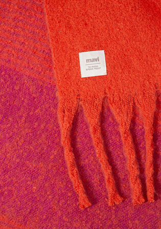 Püsküllü Turuncu Atkı 1912816-33651