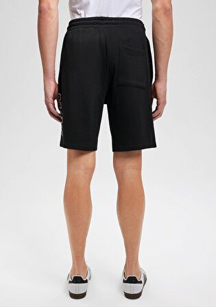 Mavi Baskılı Siyah Şort 0410225-900