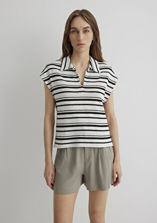 Çizgili Polo Tişört 1612610-85454
