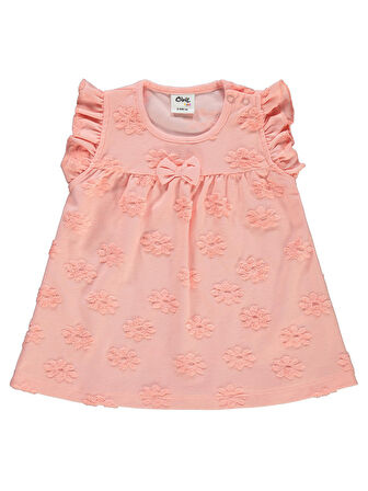 Civil Baby Kız Bebek Elbise 6-18 Ay Pudra