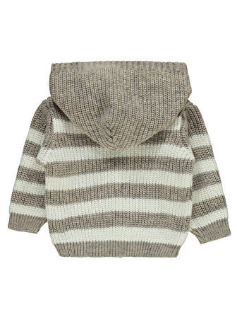 Civil Baby Erkek Bebek Hırka 6-18 Ay Sütlü Kahve