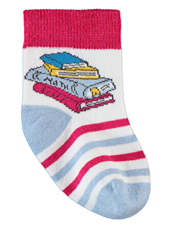 Civil Socks Kız Çocuk 3'lü Çorap 3-12  Yaş  Pembe