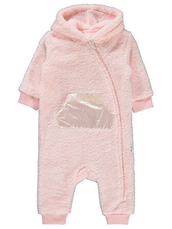 Civil Baby Kız Bebek Patiksiz Tulum 6-18 Ay Somon