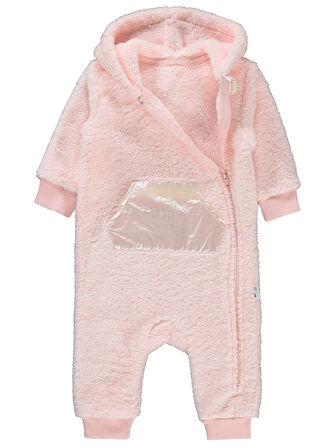 Civil Baby Kız Bebek Patiksiz Tulum 6-18 Ay Somon