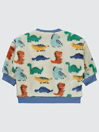 Civil Baby Erkek Bebek Sweatshirt 6-18 Ay Ekru