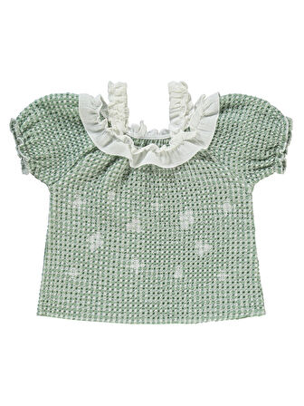 Kumru Kız Bebek Takıım 6-18 Ay Mint Yeşili