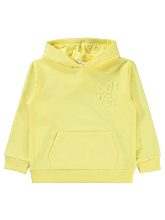 Civil Girls Kız Çocuk Sweatshirt 6-9 Yaş Sarı