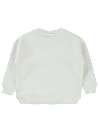 Civil Girls Kız Çocuk Sweatshirt 2-5 Yaş Ekru