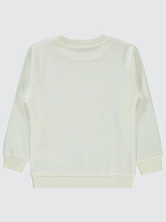 Civil Girls Kız Çocuk Sweatshirt 2-5 Yaş Ekru