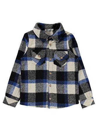 Civil Boys Erkek Çocuk Gömlek 6-9 Yaş Saks Mavisi