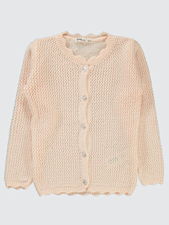 Civil Girls Kız Çocuk Hırka 6-9 Yaş Somon 