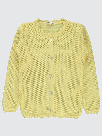 Civil Girls Kız Çocuk Hırka 6-9 Yaş Sarı 