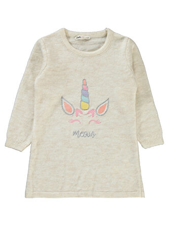 Civil Girls Kız Çocuk Elbise 2-5 Yaş Bej