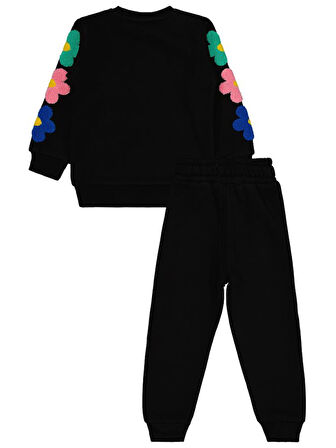 Civil Girls Papatya Süzene 2-5 Yaş Eşofman Takımı - Siyah 3-4 Yaş